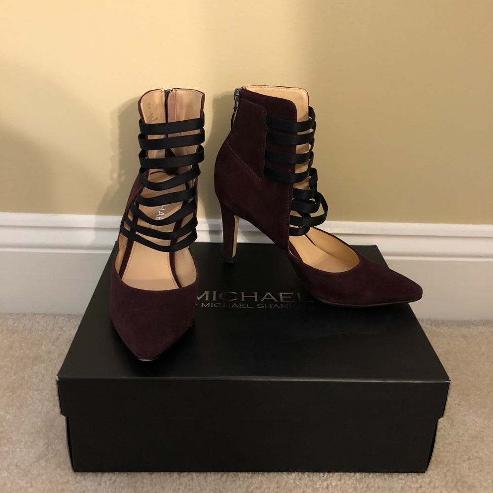 Michael Shannon Burgundy Heels
